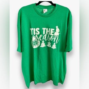 *NEW* Tis The Season Green T-Shirt Size 2XL